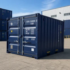 10ft One-Trip Shipping Container – Blue (Unit 3)
