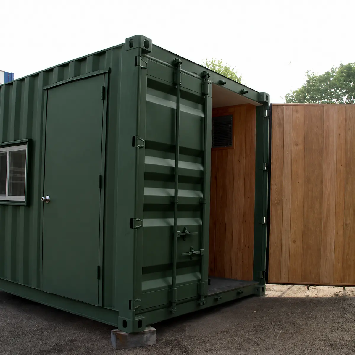 10ft Portable Office / Workshop – One-Trip (New)– Green