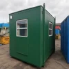 12ft x 8ft Steel Office Cabin – Anti-Vandal Unit 2