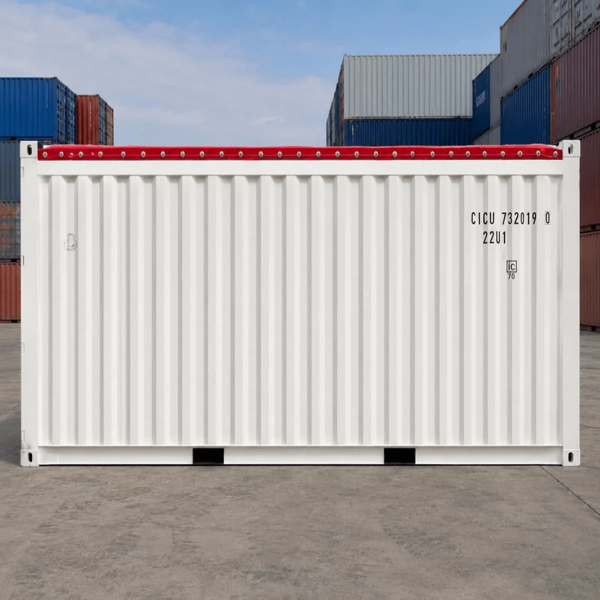 20ft Hardtop Open Top Container – One-Trip (New) – Ivory