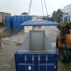 20ft Hardtop Open Top Container – One-Trip – Blue