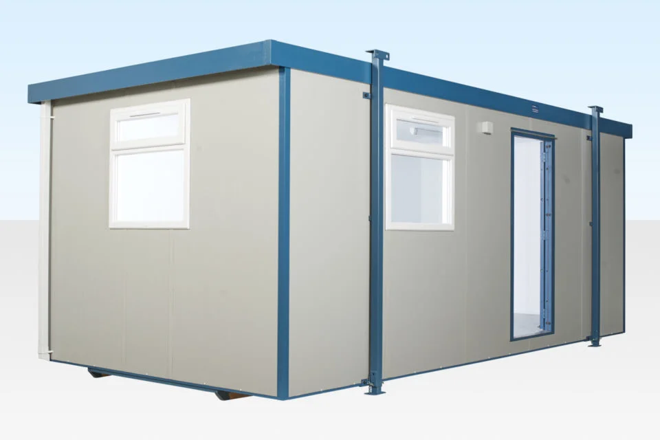 20ft x 10ft Jackleg Office Cabin – New – Goosewing Grey