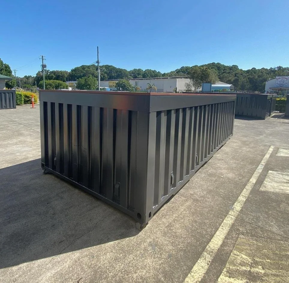 40ft Container Pool – Matte Black