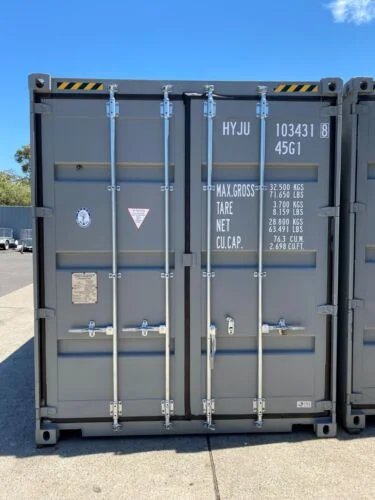 40ft New High Cube Shipping Container – One-Trip – Dark Grey