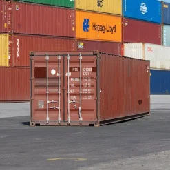 40ft Used Wind and Watertight Shipping Container – Red